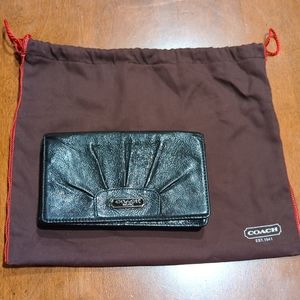 Patent leather Coach clutch